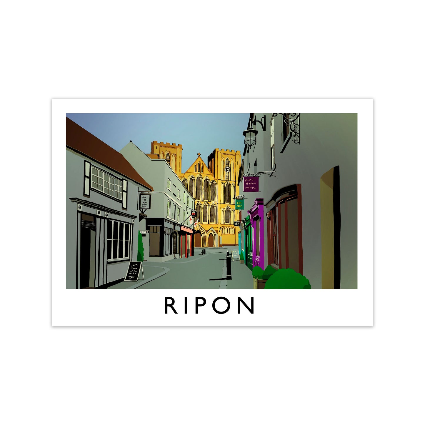 Ripon Framed Digital Art Print by Richard O'Neill, Framed Wall Art