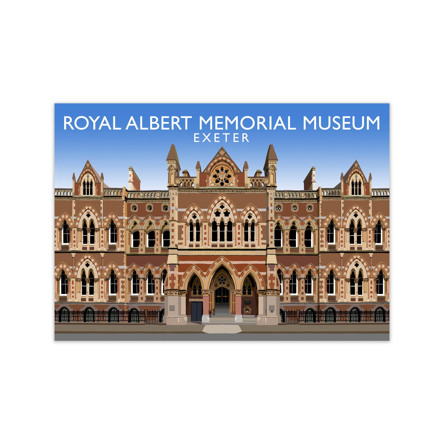 Royal Albert Memorial Museum Exeter Travel Art Print by Richard O'Neill