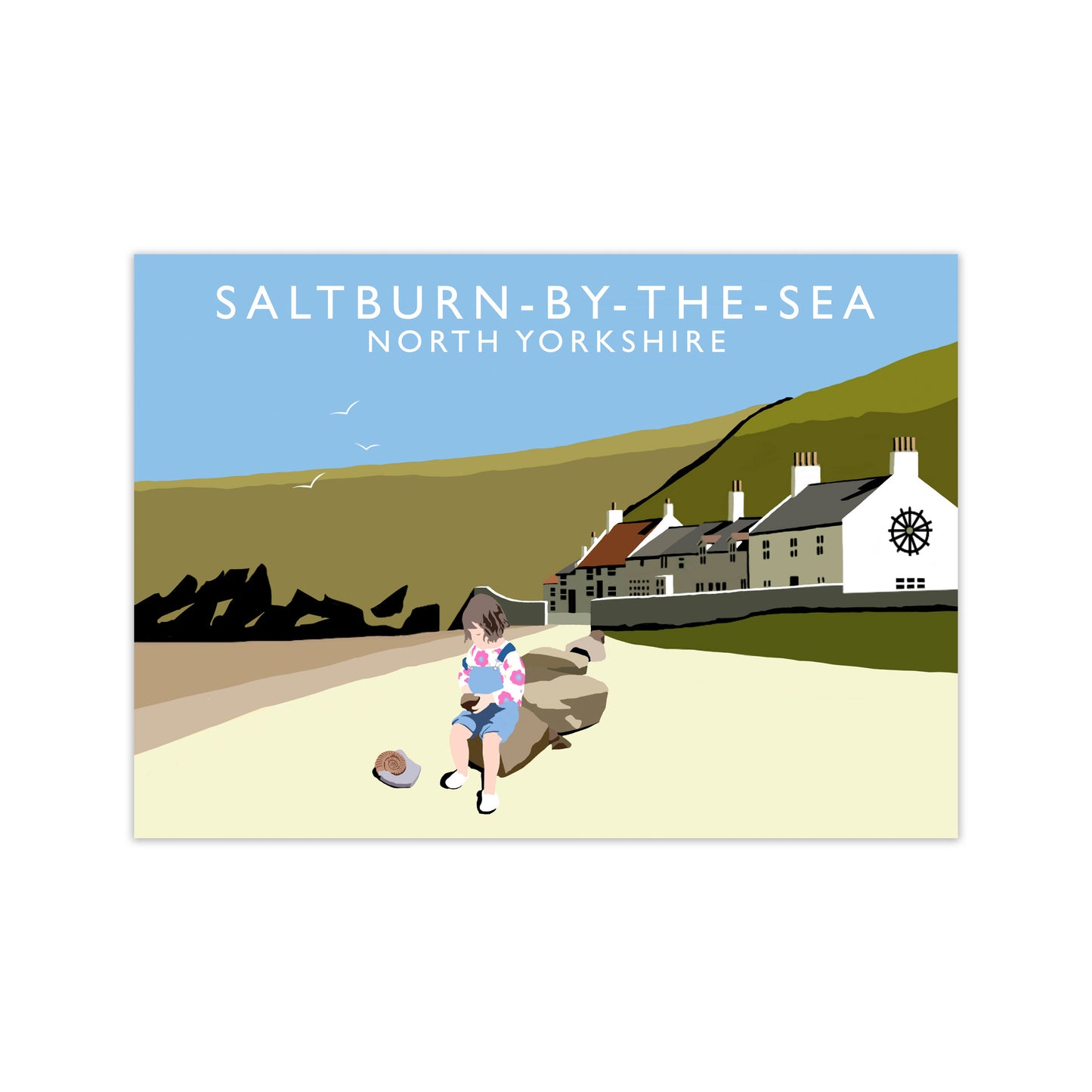 Saltburn-By-The-Sea North Yorkshire Travel Art Print by Richard O'Neill