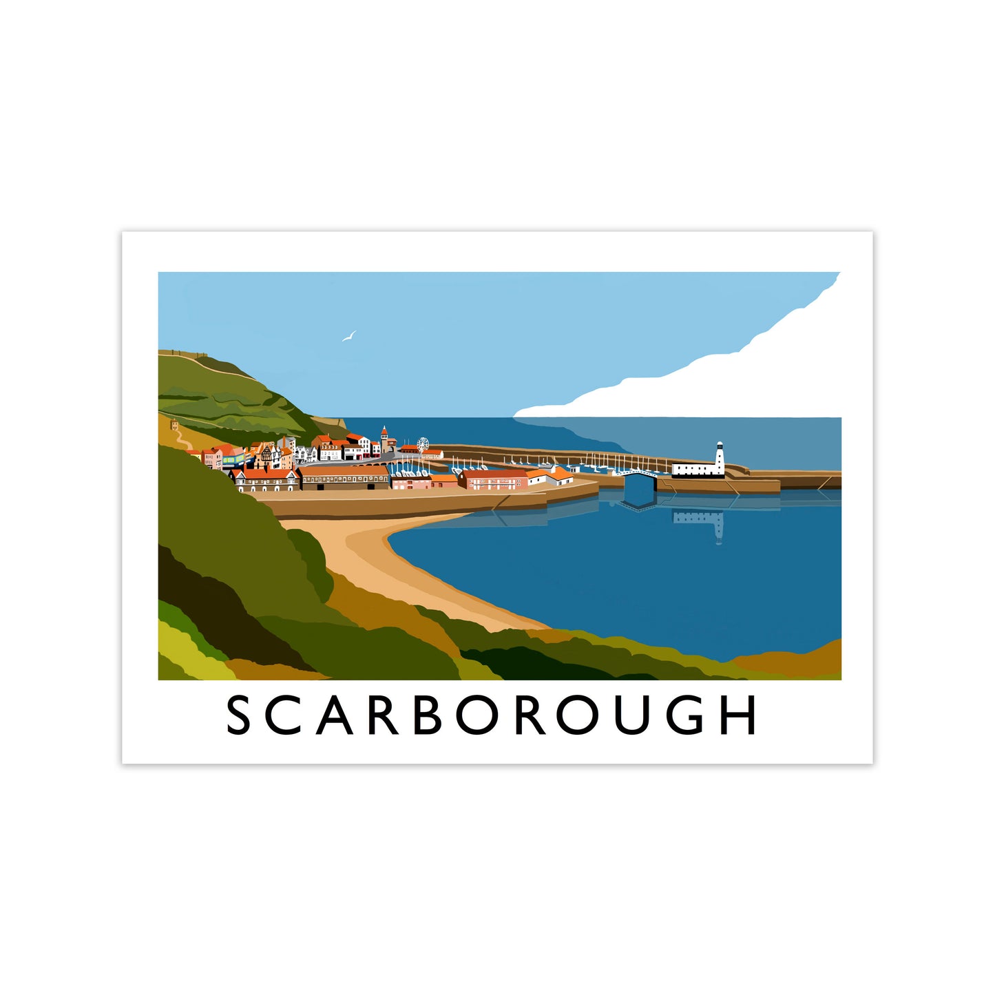 Scarborough Art Print by Richard O'Neill, Framed Wall Art