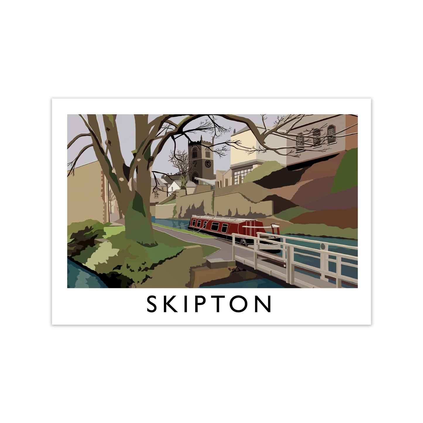 Skipton, North Yorkshire Travel Art Print by Richard O'Neill