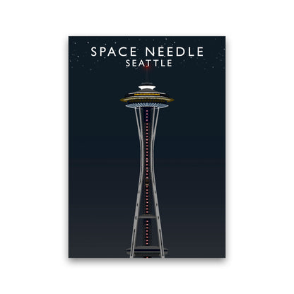 Space Needle Seattle Night Art Print by Richard O'Neill