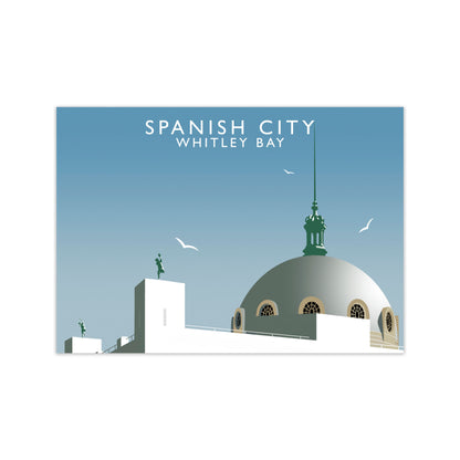 Spanish City Whitley Bay Framed Digital Art Print by Richard O'Neill