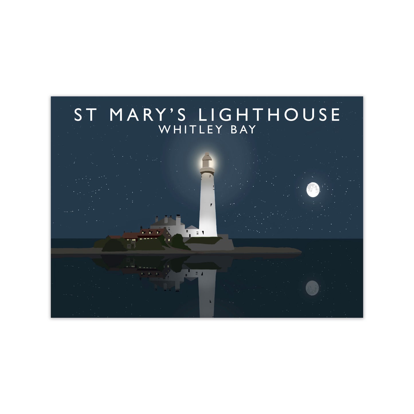 St Mary's Lighthouse Whitley Bay Framed Art Print by Richard O'Neill