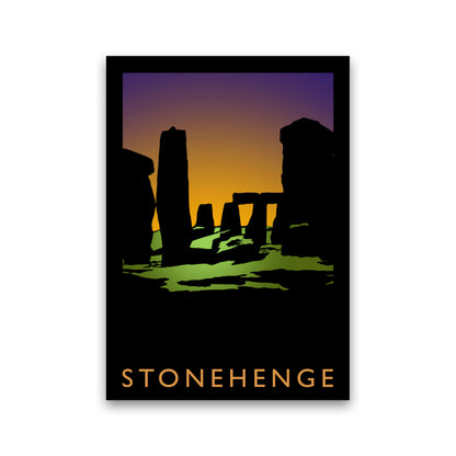 Stonehenge Travel Art Print by Richard O'Neill, Framed Wall Art