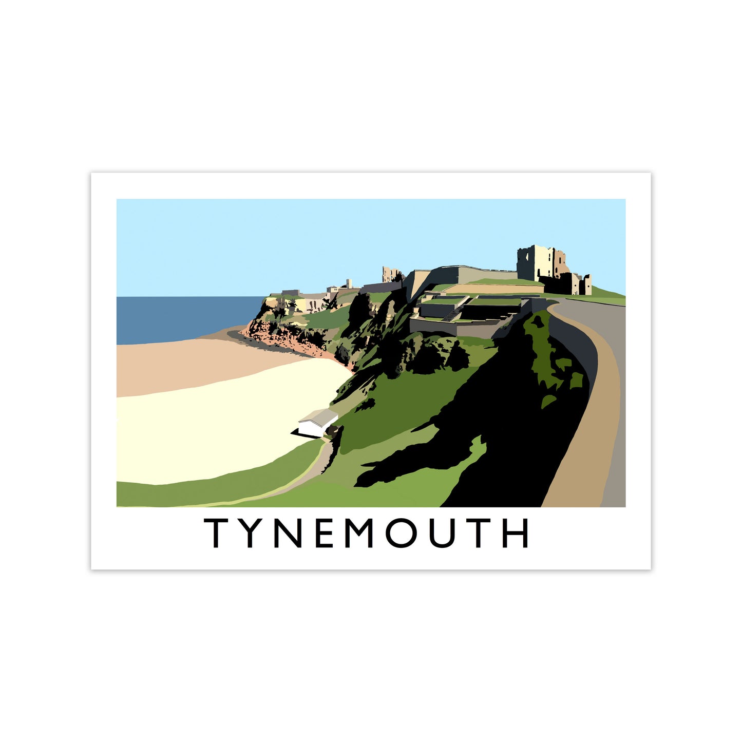 Tynemouth Framed Digital Art Print by Richard O'Neill