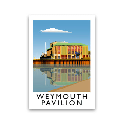 Weymouth Pavilion Travel Art Print by Richard O'Neill, Framed Wall Art