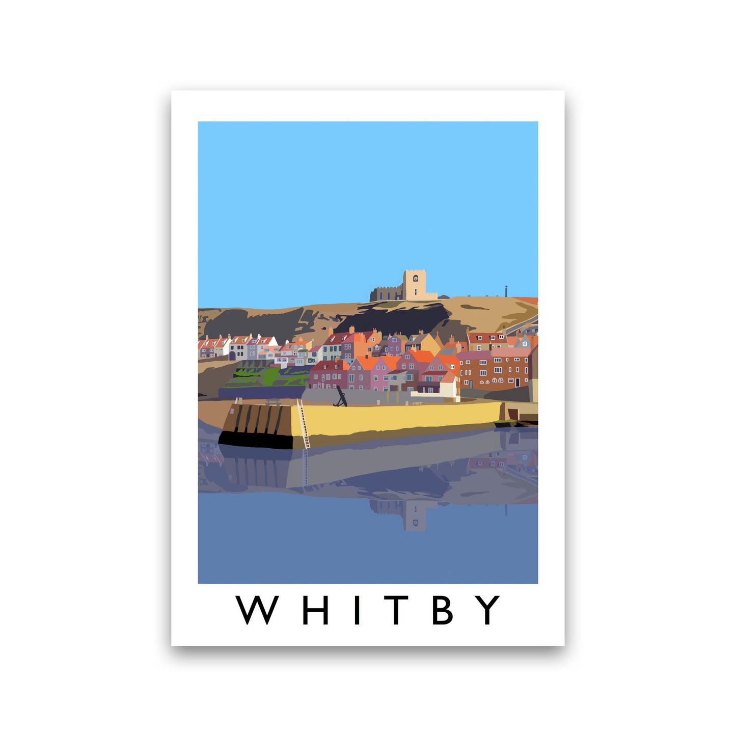 Whitby Art Print by Richard O'Neill, Framed Wall Art