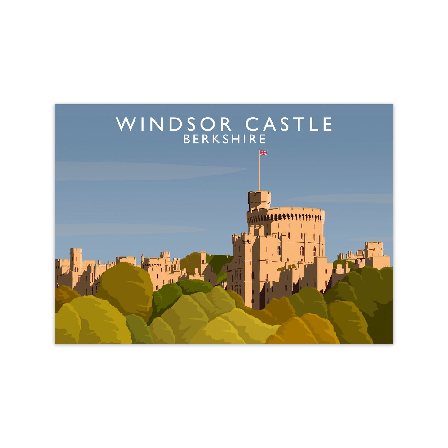 Windsor Castle Berkshire Travel Art Print by Richard O'Neill