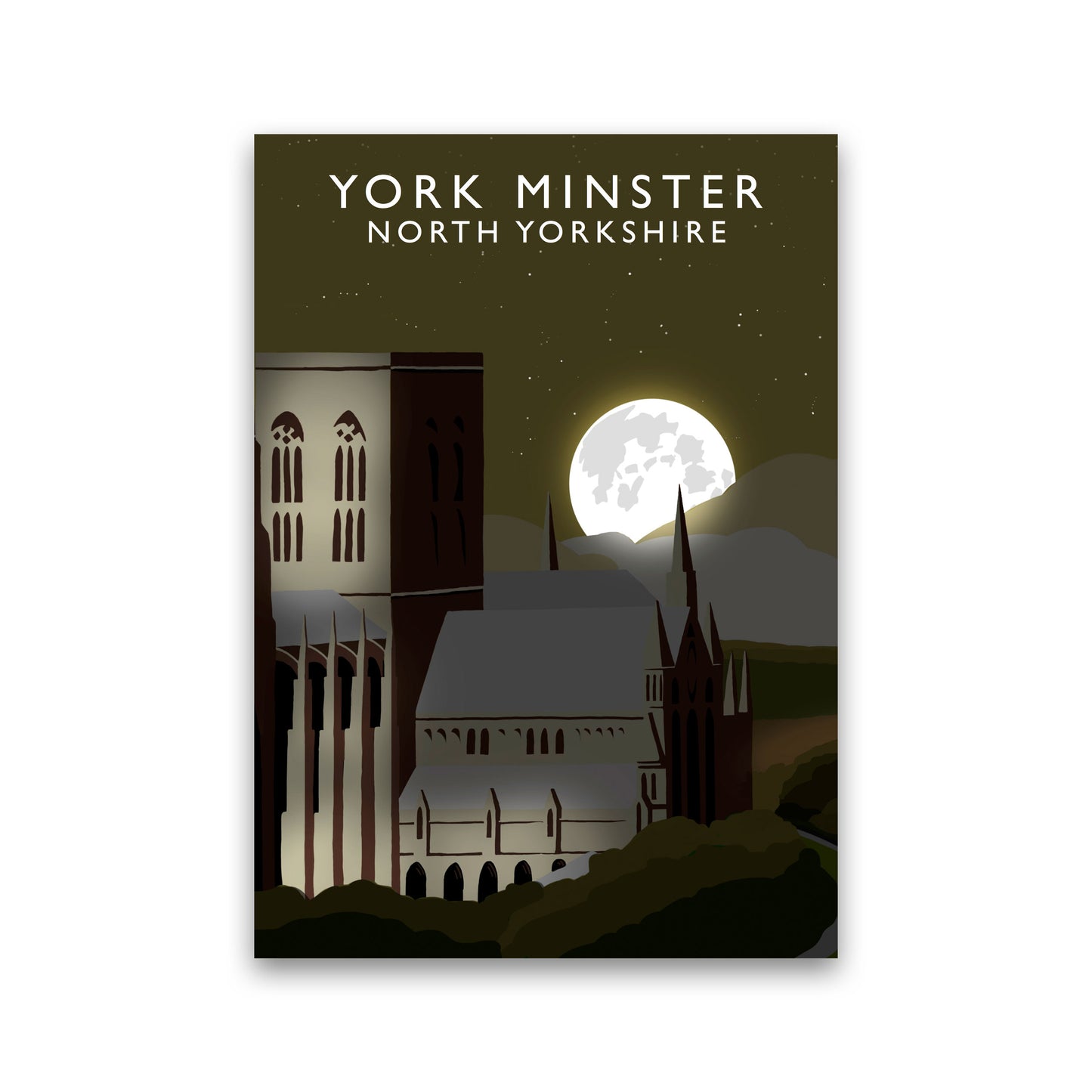 York Minster Travel Art Print by Richard O'Neill, Framed Wall Art