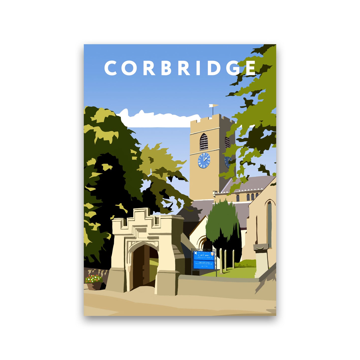 Corbridge Framed Digital Art Print by Richard O'Neill