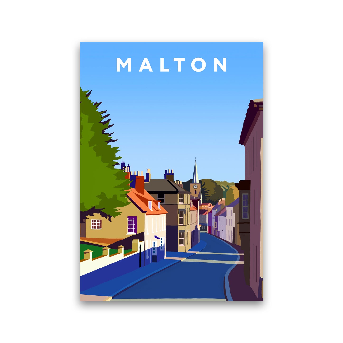 Malton Travel Art Print by Richard O'Neill, Framed Wall Art