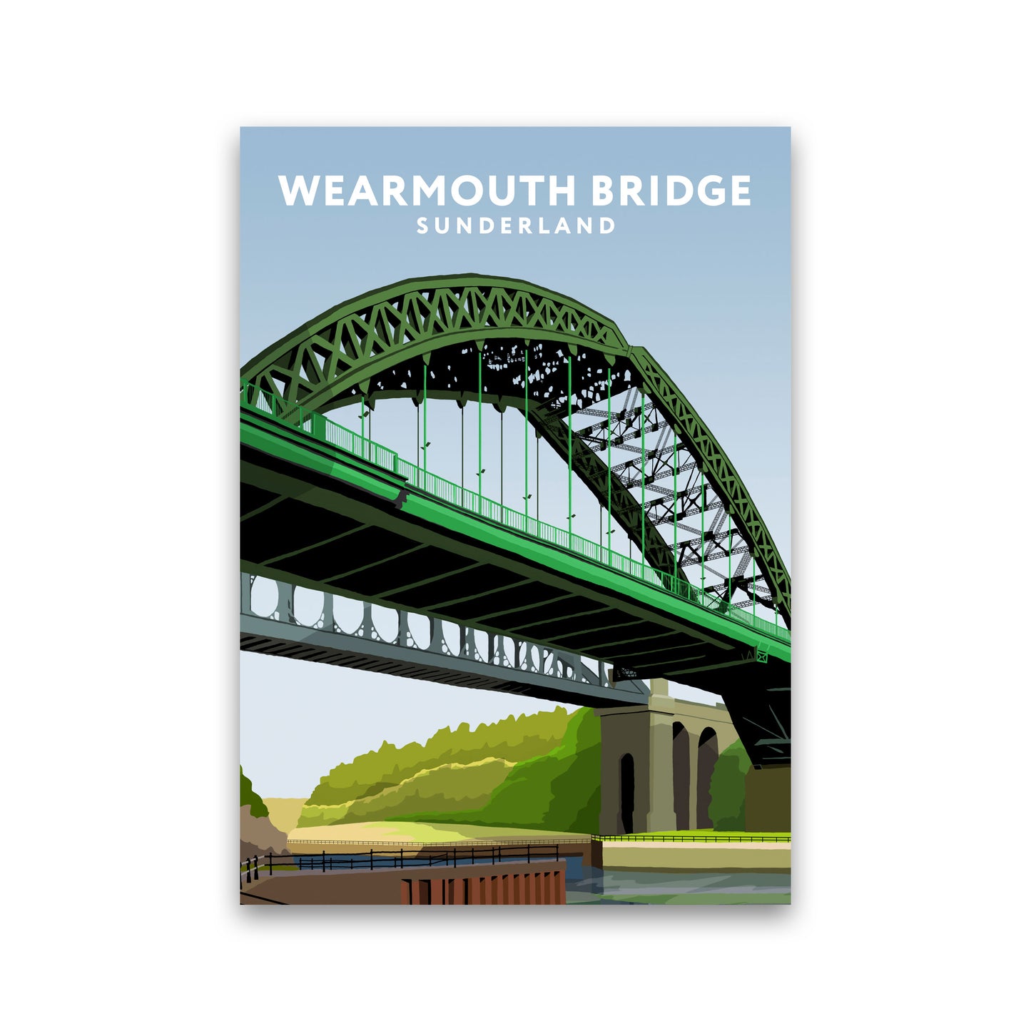 Wearmouth Bridge Portrait by Richard O'Neill