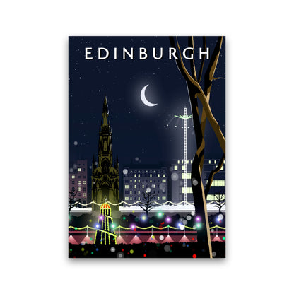 Edinburgh Night Portrait by Richard O'Neill