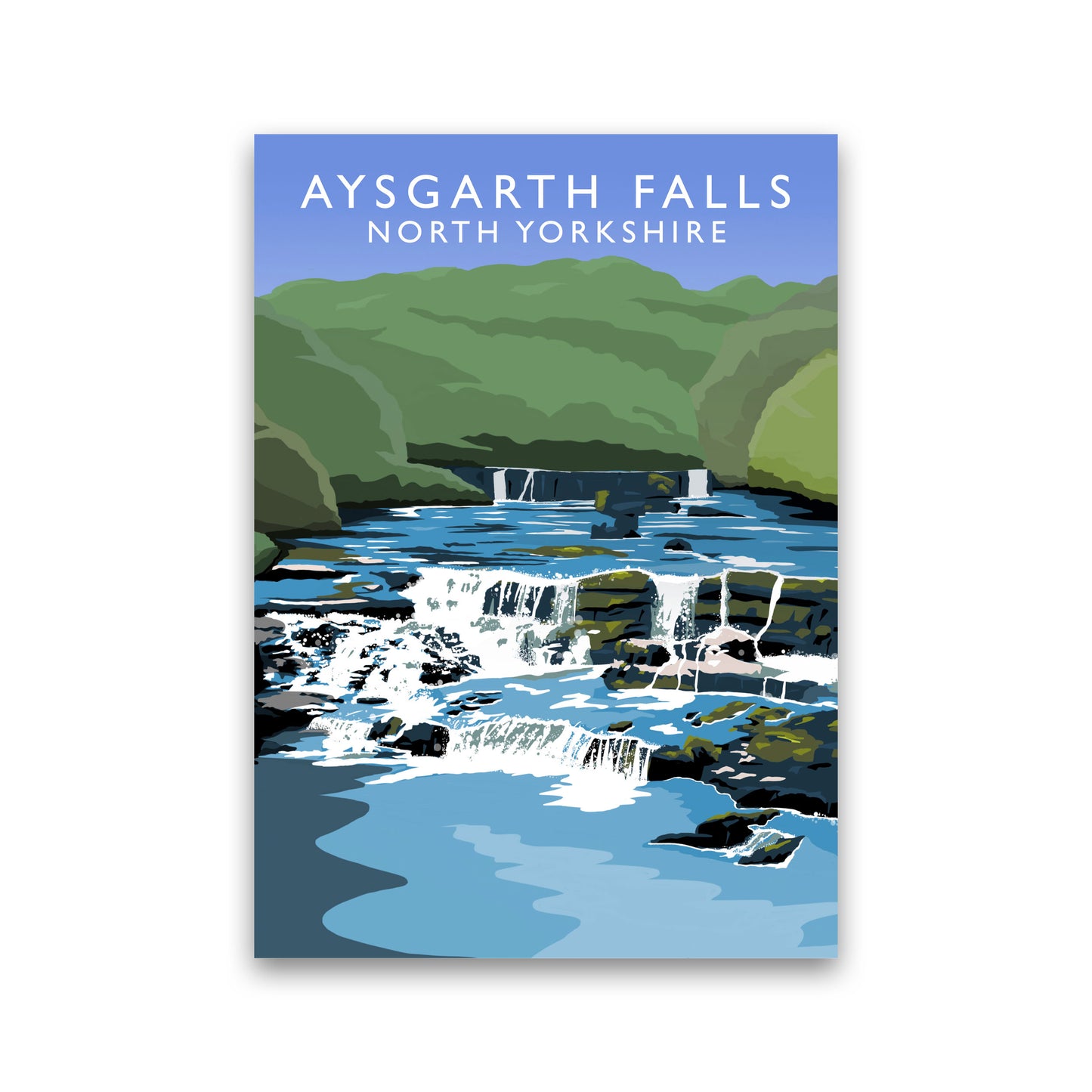 Aysgarth Falls Portrait by Richard O'Neill