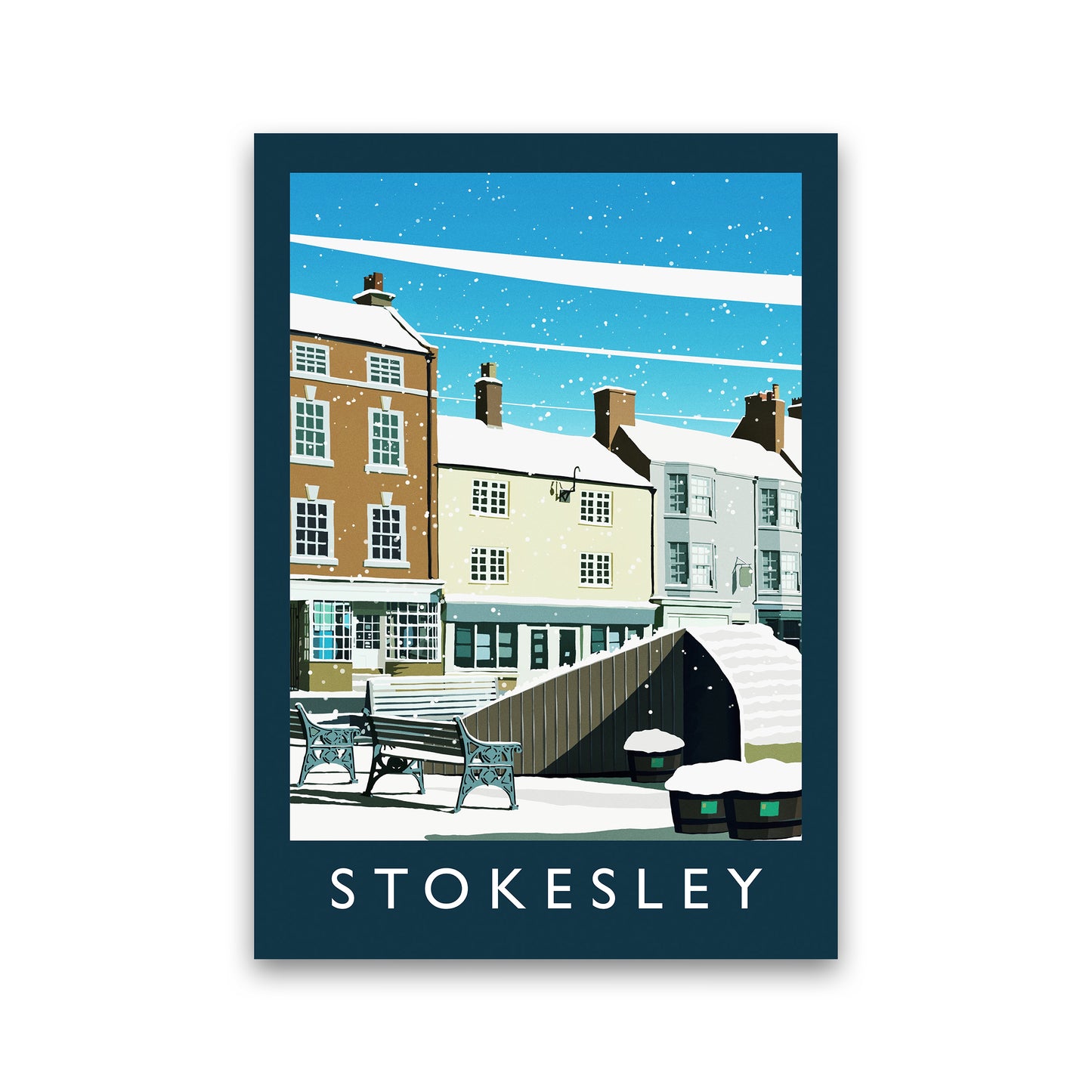 Stokesley (Snow) portrait by Richard O'Neill Print Only