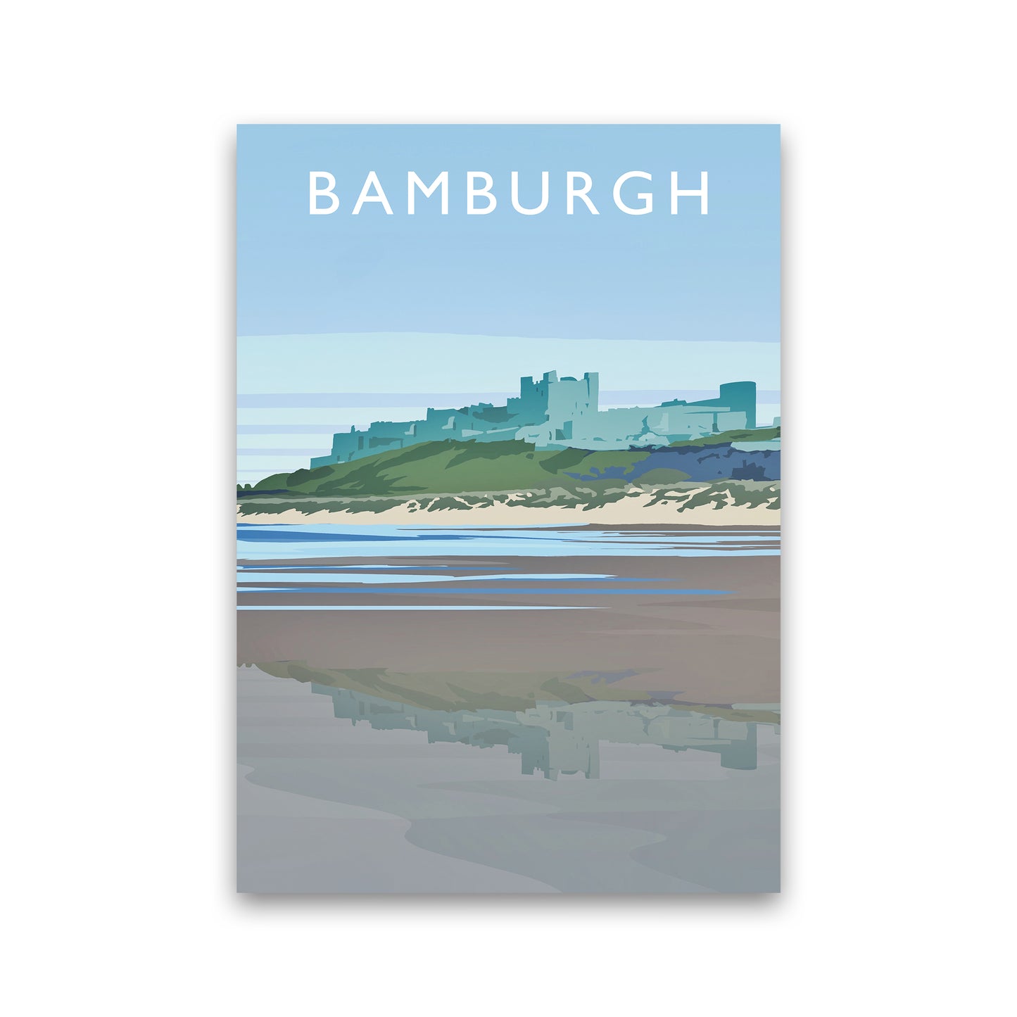 Bamburgh portrait by Richard O'Neill Print Only