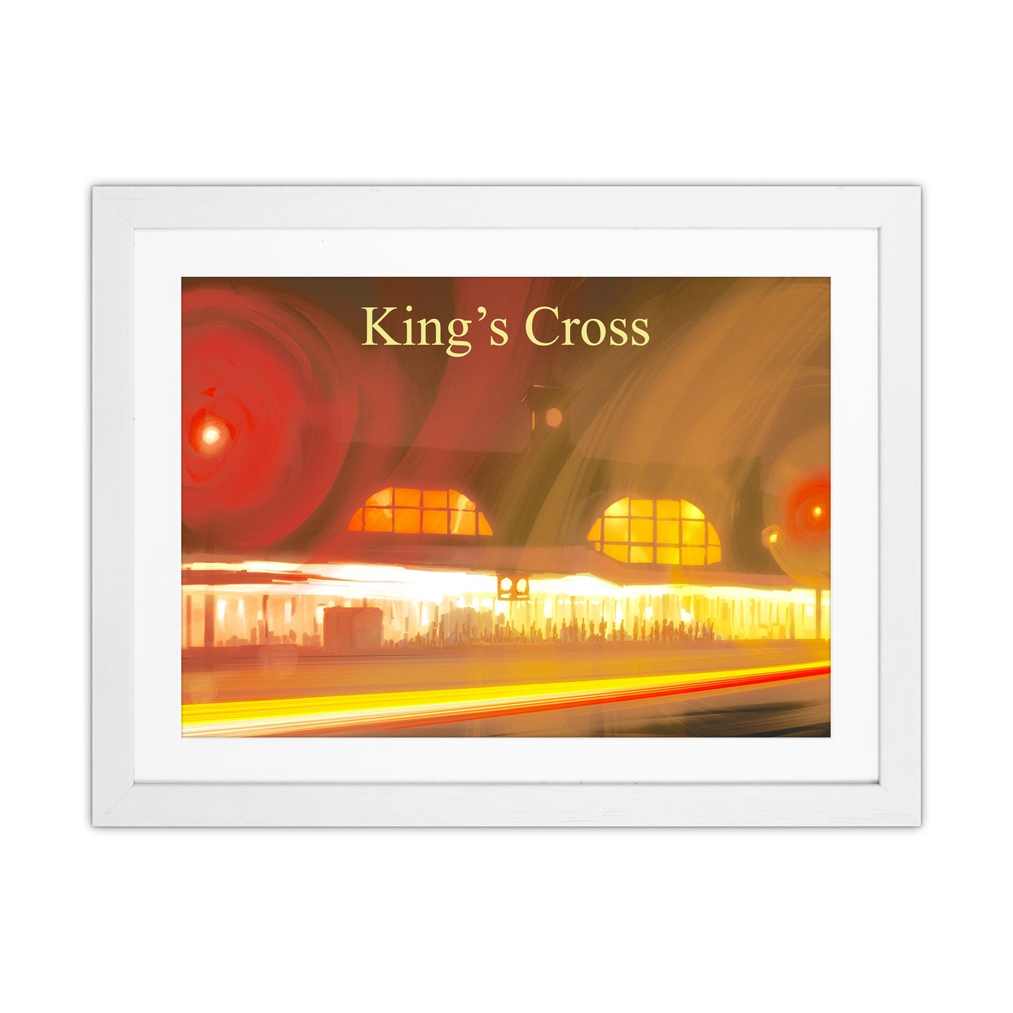 King's Cross Travel Art Print by Richard O'Neill White Grain