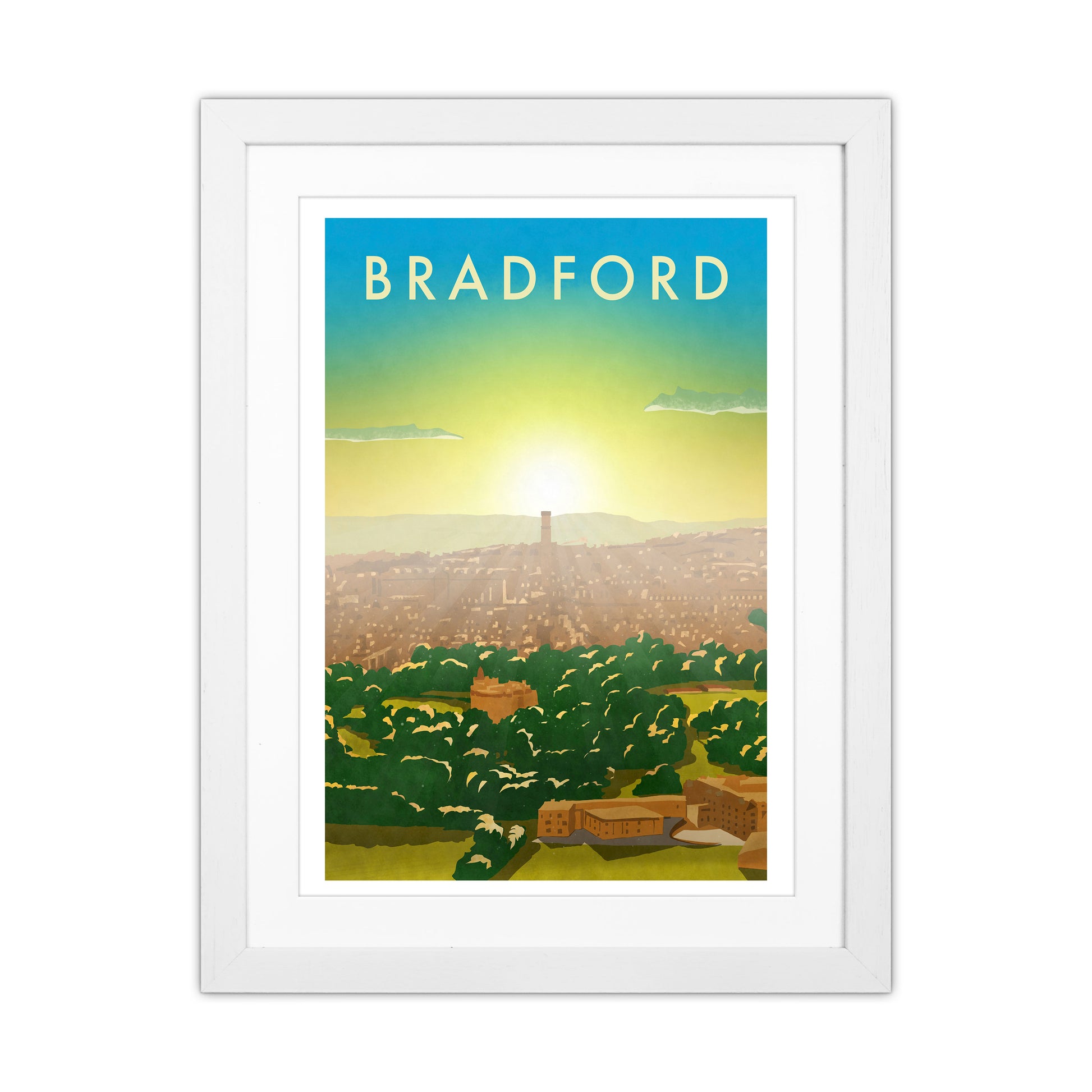 Bradford 2 portrait Travel Art Print by Richard O'Neill White Grain