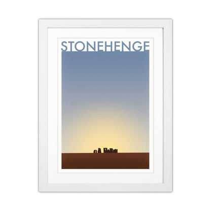 Stonehenge 2 (Day) Travel Art Print by Richard O'Neill White Grain
