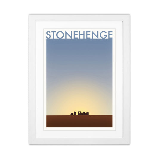 Stonehenge 2 (Day) Travel Art Print by Richard O'Neill White Grain