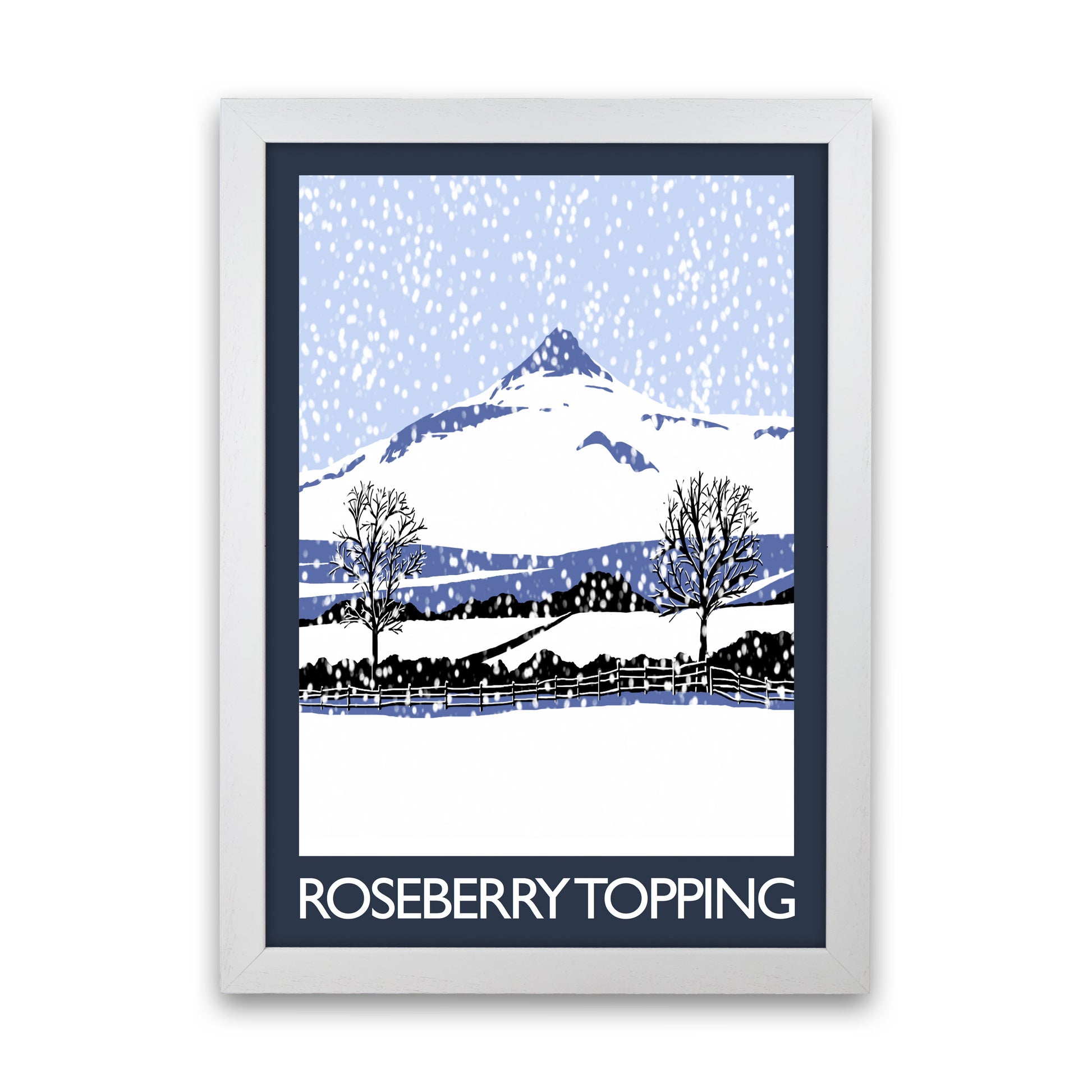 Roseberry Topping 1 Art Print by Richard O'Neill White Grain