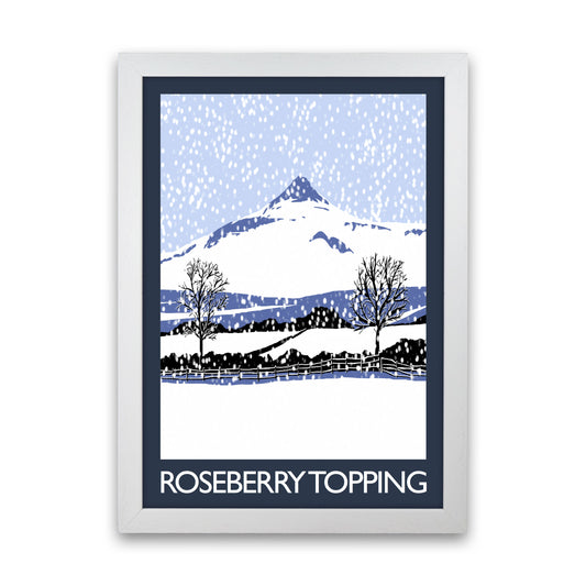 Roseberry Topping 1 Art Print by Richard O'Neill White Grain