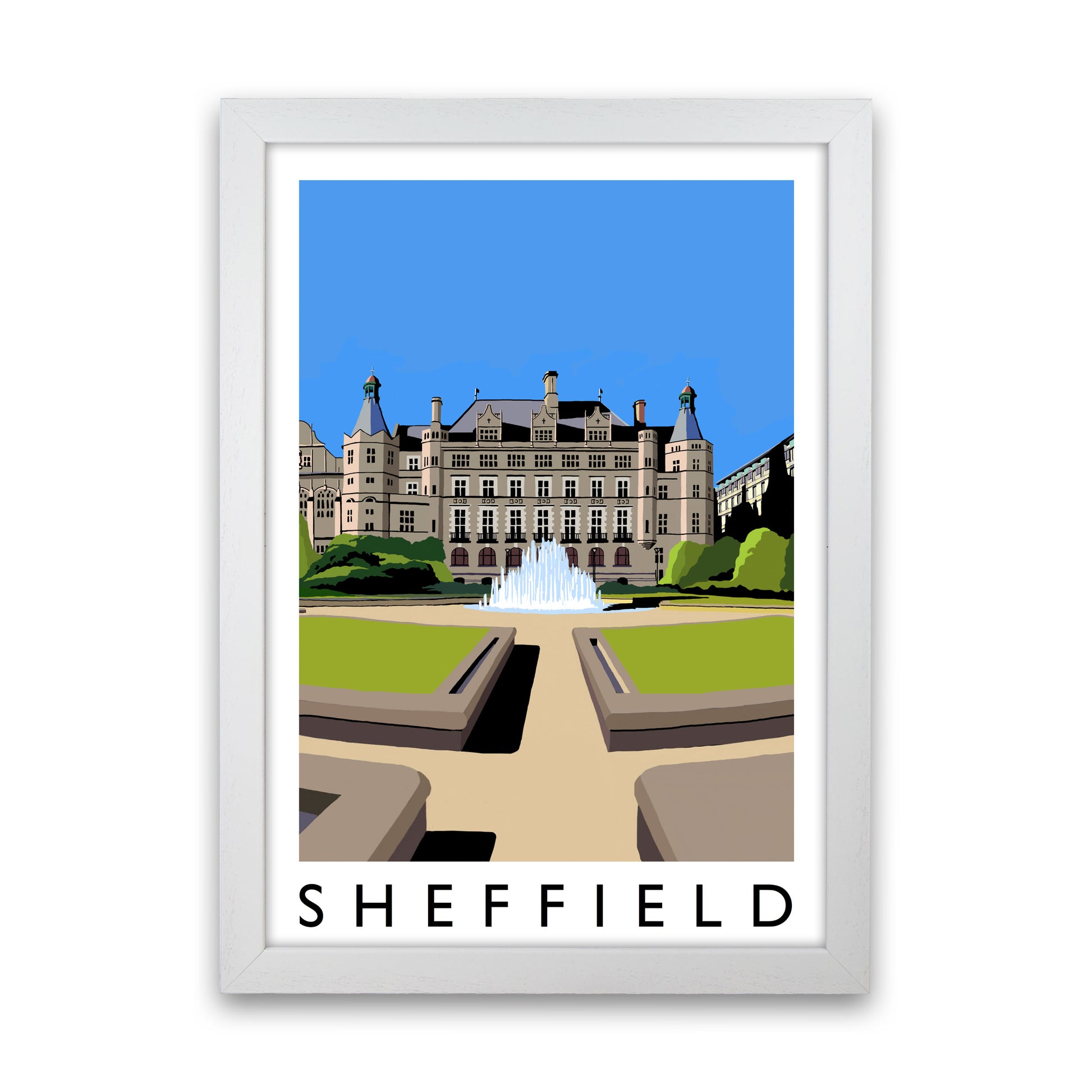 Sheffield Art Print by Richard O'Neill White Grain