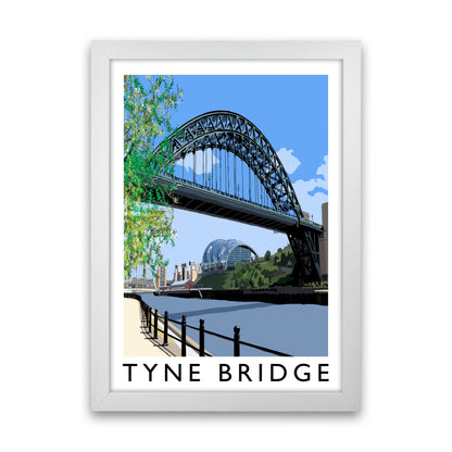 Tyne Bridge Art Print by Richard O'Neill White Grain