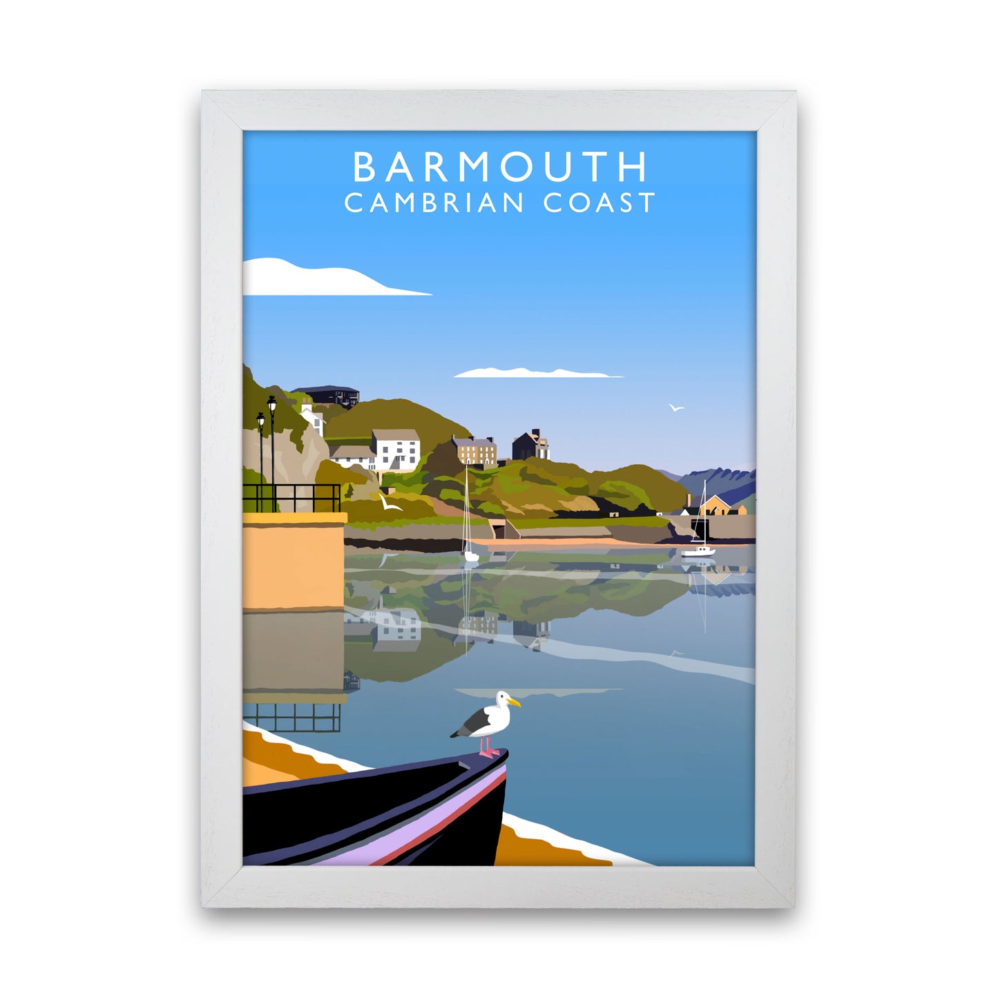 Barmouth Portrait by Richard O'Neill White Grain