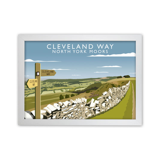 Cleveland Way North York Moors Art Print by Richard O'Neill White Grain