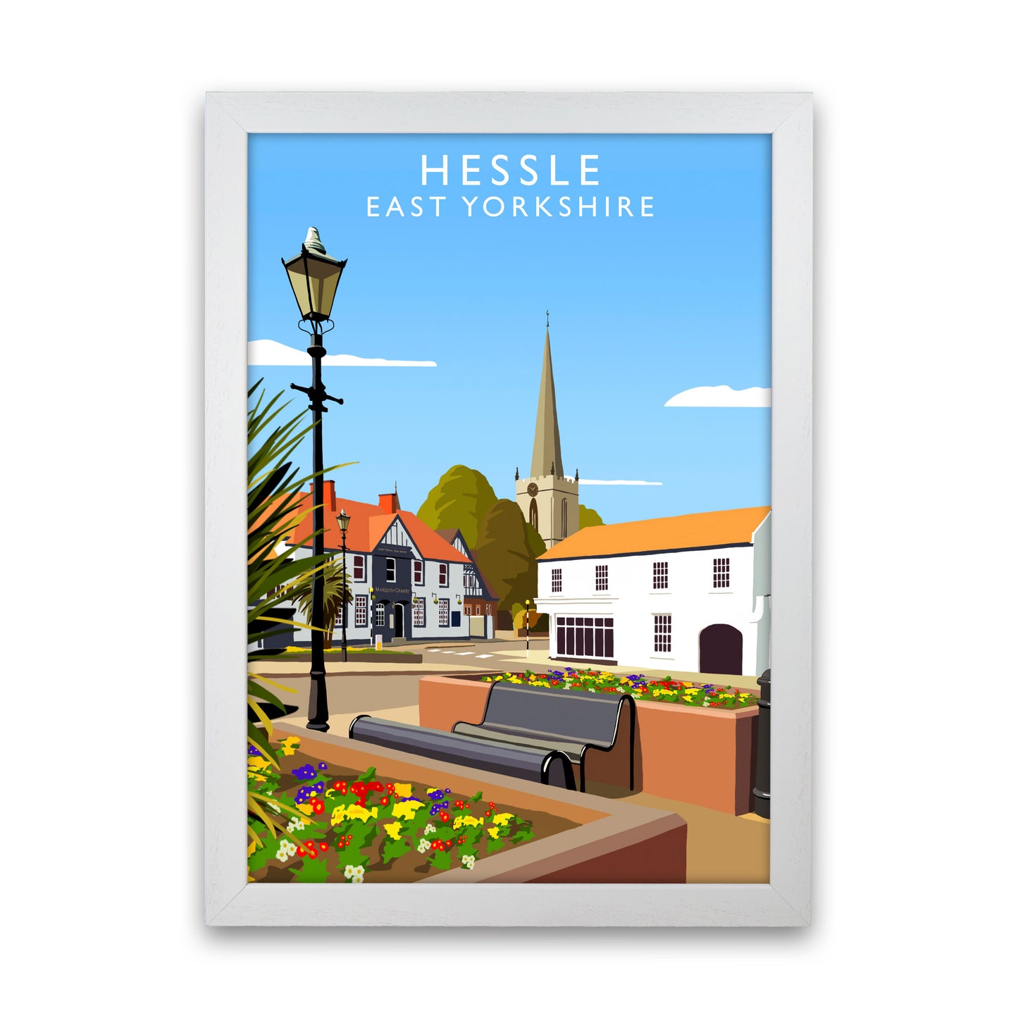 Hessle East Yorkshire Art Print by Richard O'Neill White Grain