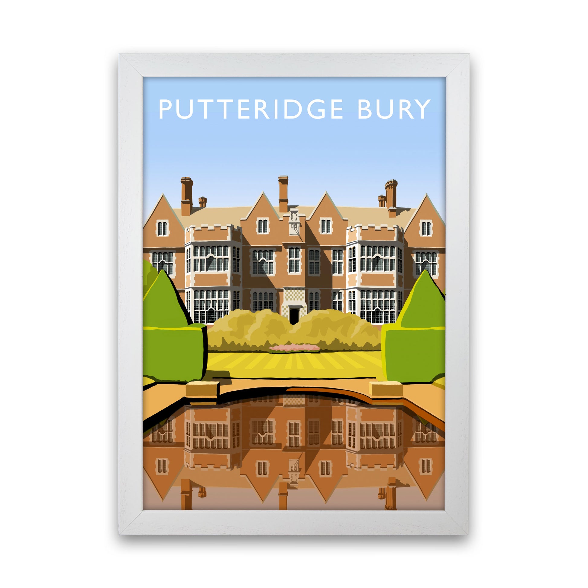 Putteridge Bury (Portrait) by Richard O'Neill White Grain