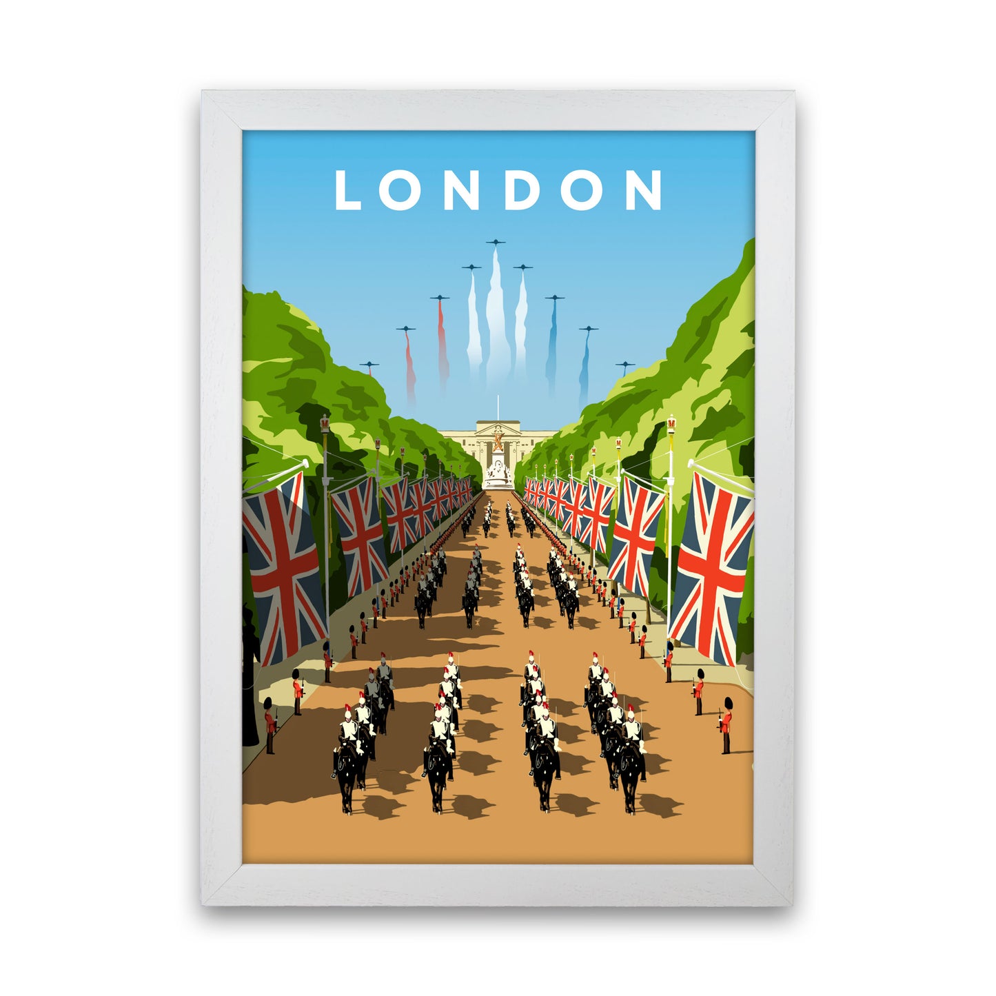 London3 Portrait Art Print by Richard O'Neill White Grain