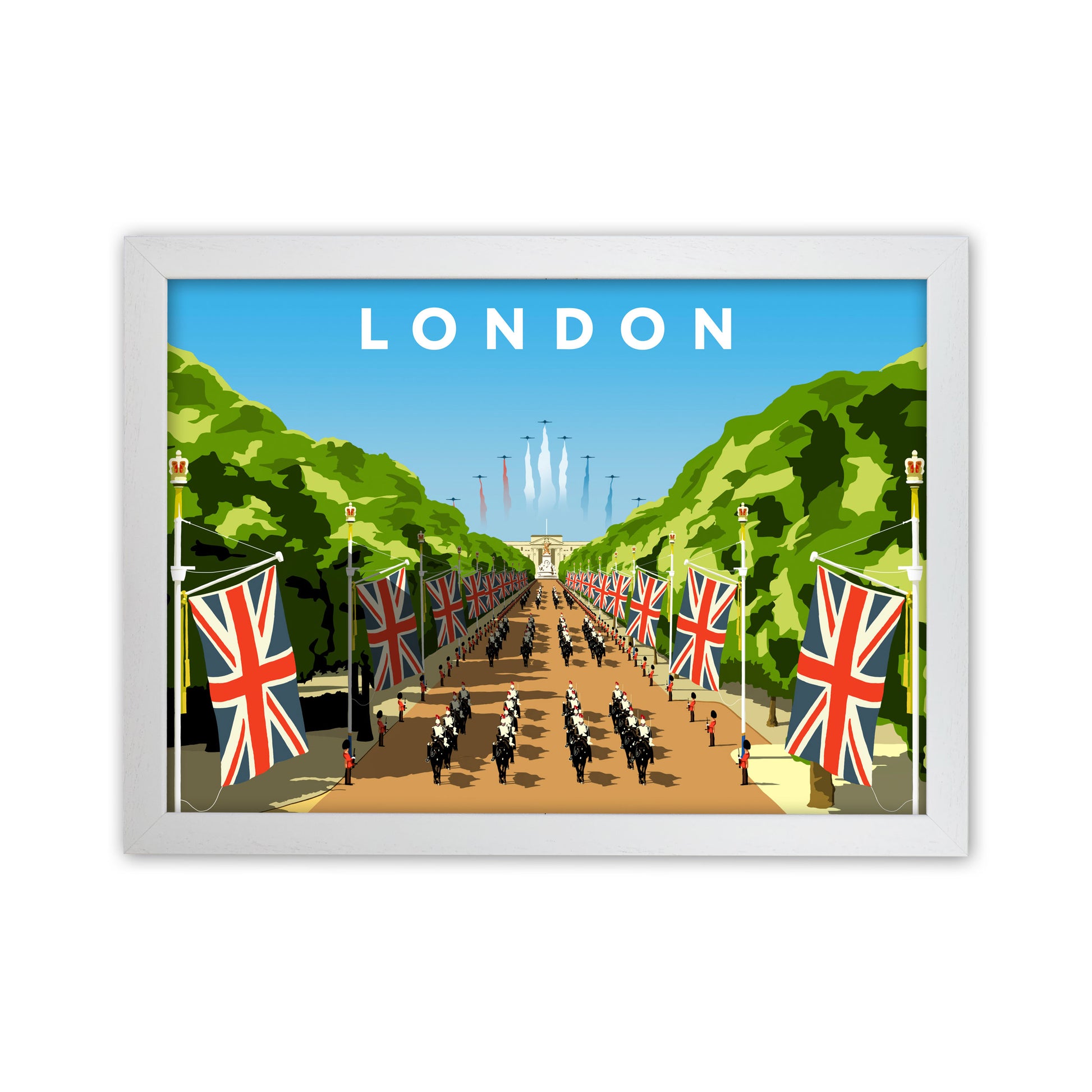 London3 Art Print by Richard O'Neill White Grain