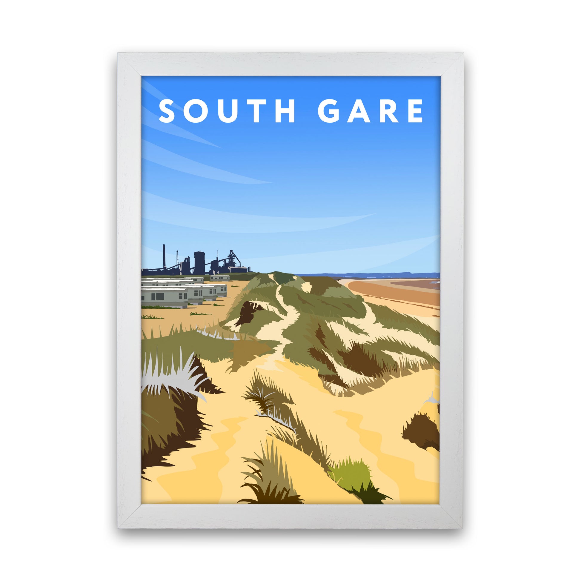 South Gare Portrait by Richard O'Neill White Grain