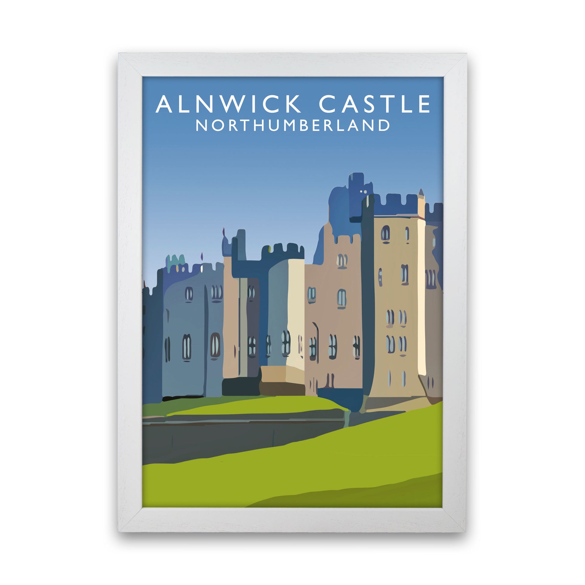 Alnwick Castle2 Portrait by Richard O'Neill White Grain