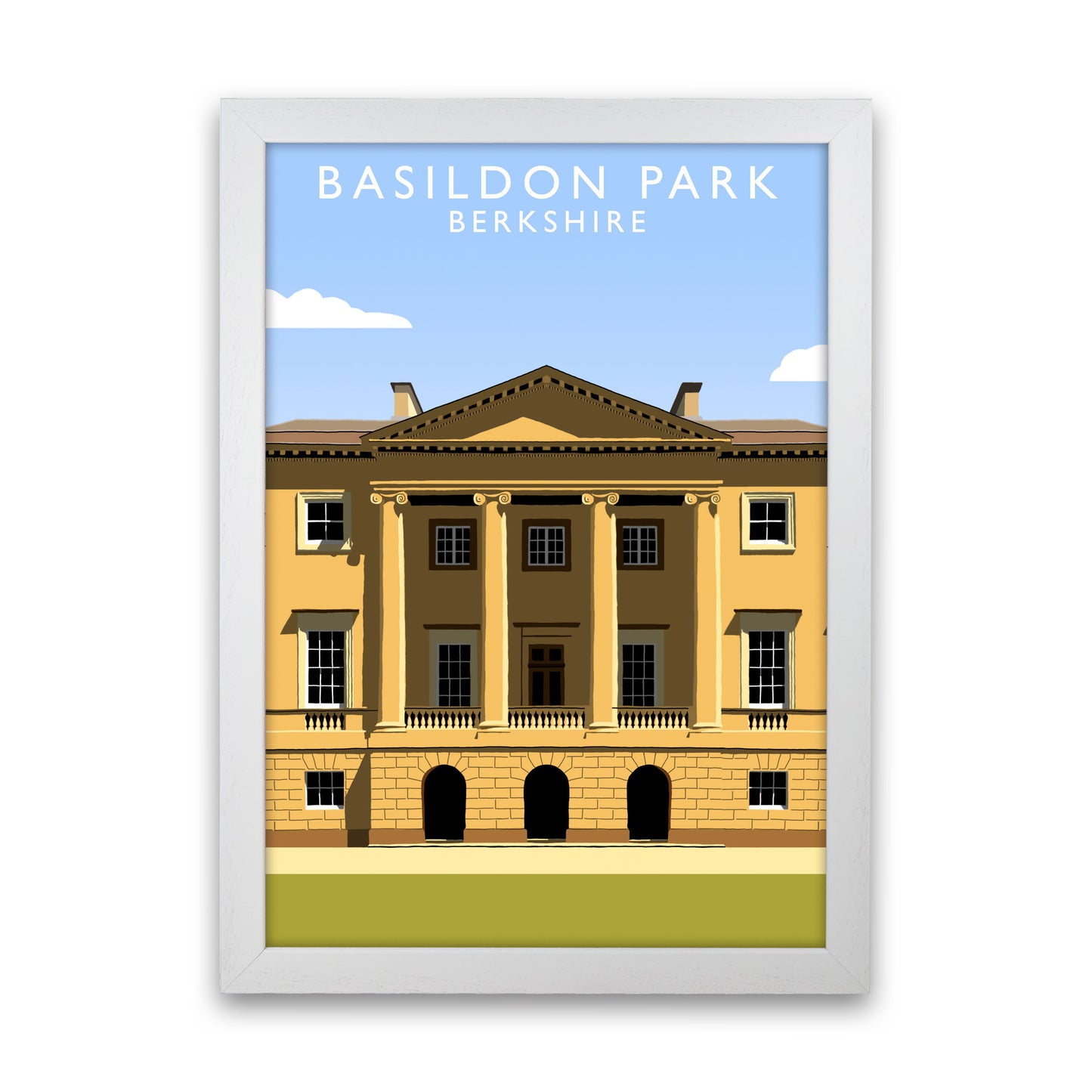 Basildon Park Portrait by Richard O'Neill White Grain