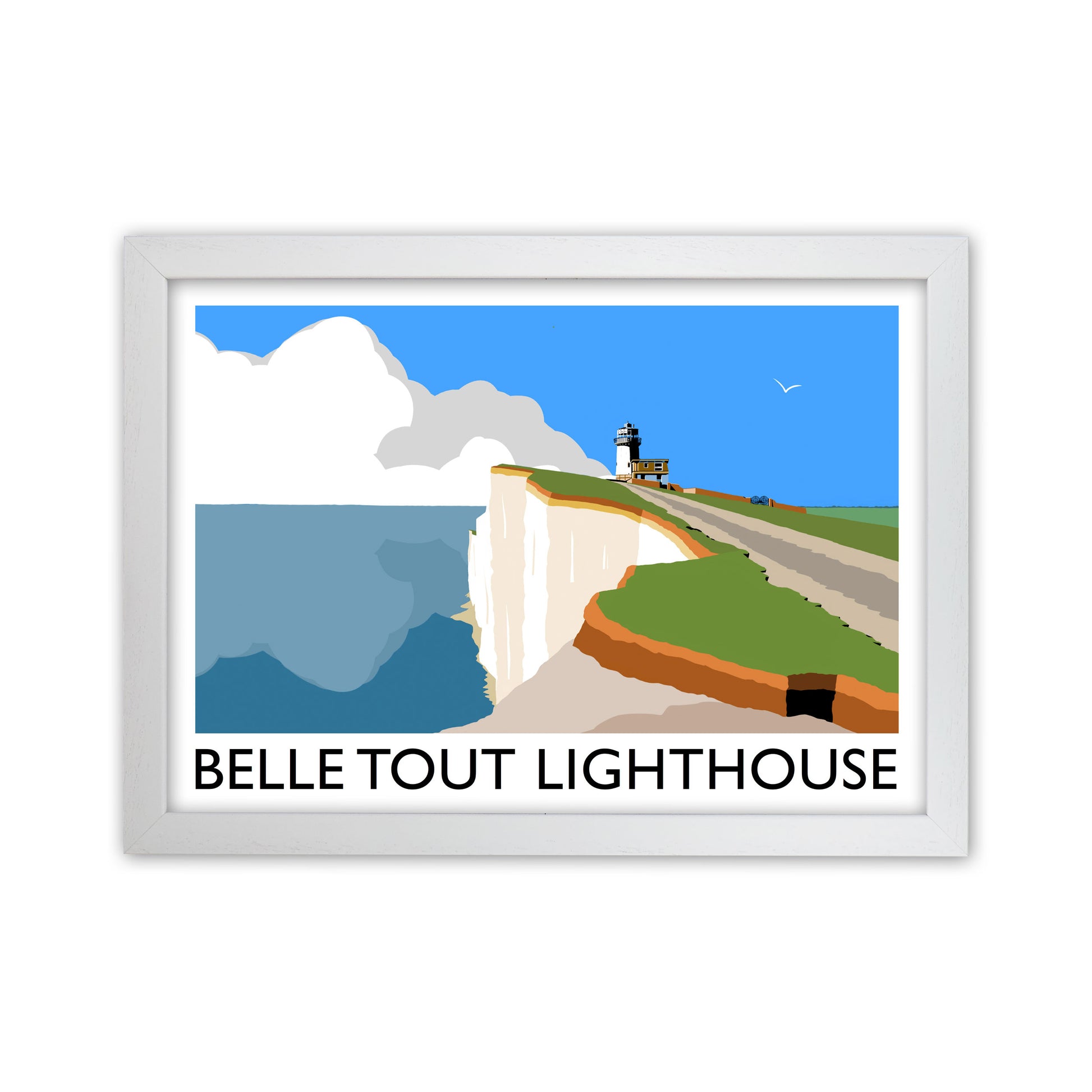 Belle Tout Lighthouse by Richard O'Neill White Grain