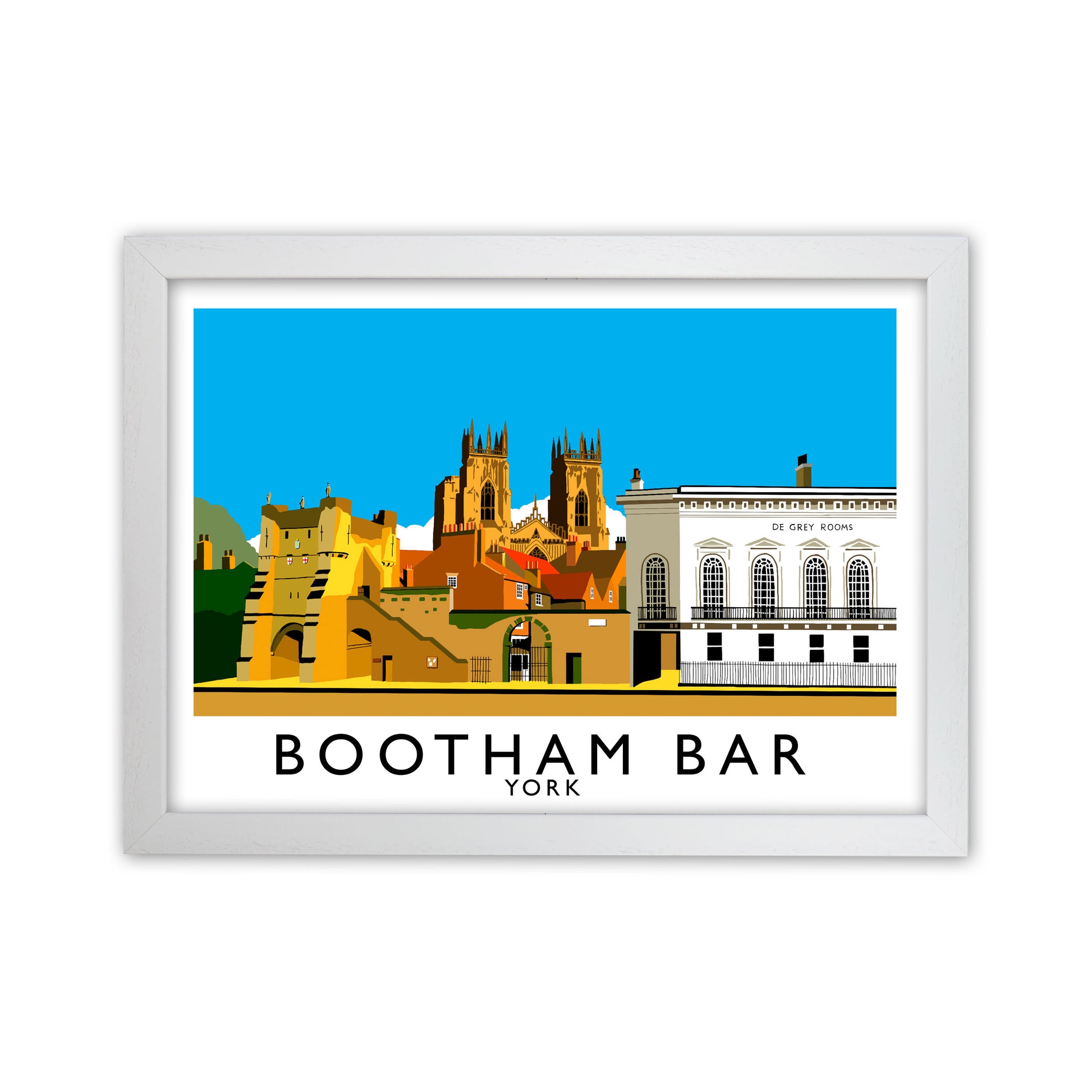 Bootham Bar York Art Print by Richard O'Neill White Grain