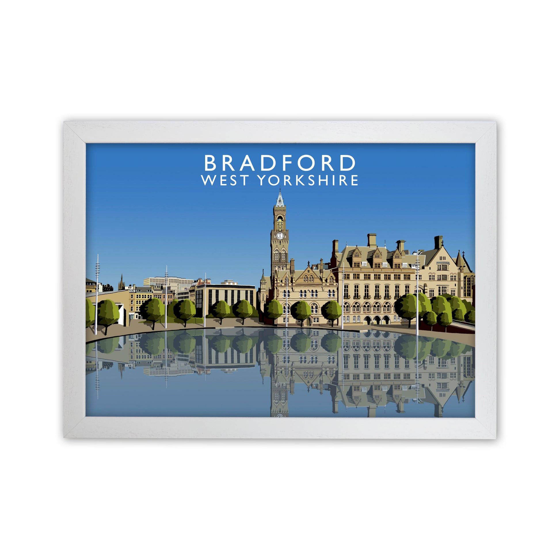 Bradford West Yorkshire Art Print by Richard O'Neill White Grain