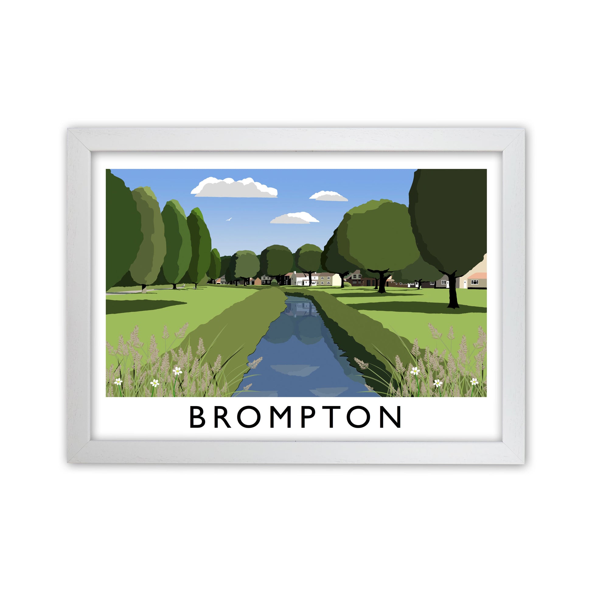 Brompton Art Print by Richard O'Neill White Grain