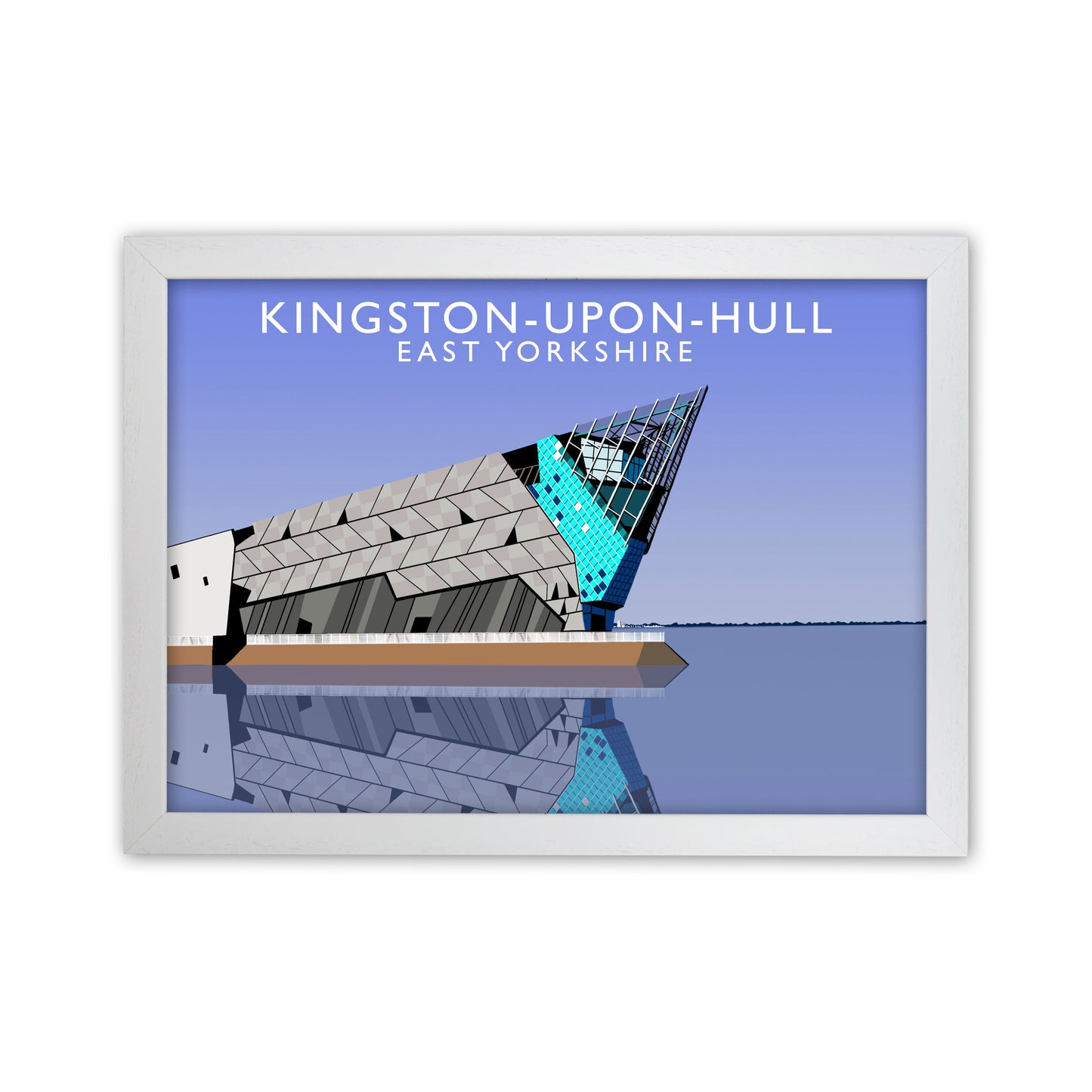 Kingston-Upon-Hull East Yorkshire Travel Art Print by Richard O'Neill White Grain