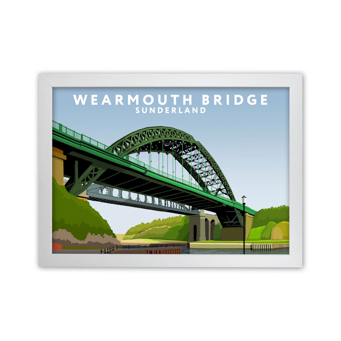 Wearmouth Bridge by Richard O'Neill White Grain