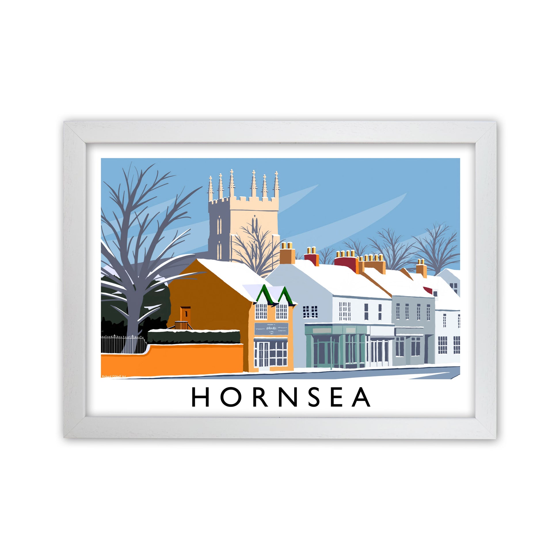 Hornsea (snow) by Richard O'Neill White Grain