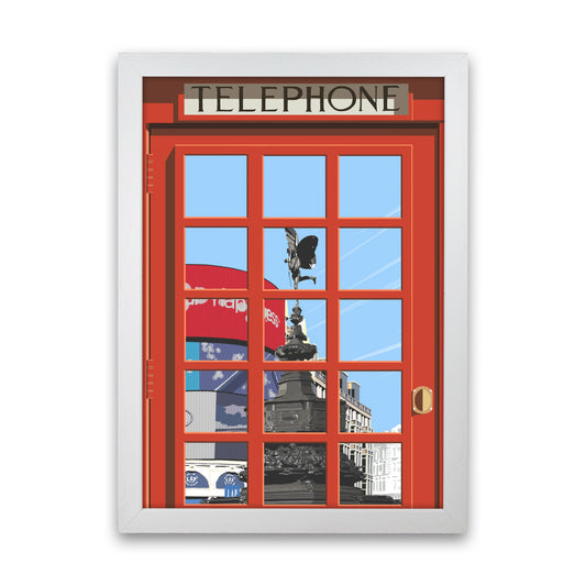 London Telephone Box 17 by Richard O'Neill White Grain