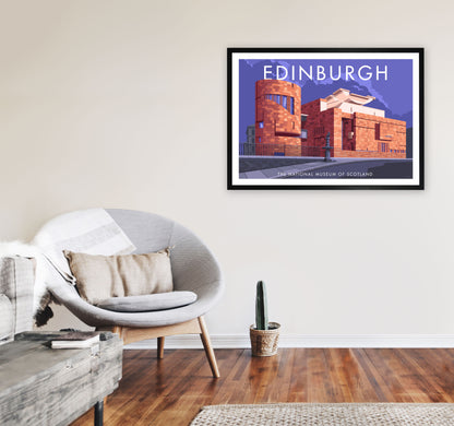 Edinburgh 2 by Stephen Millership A1 White Frame