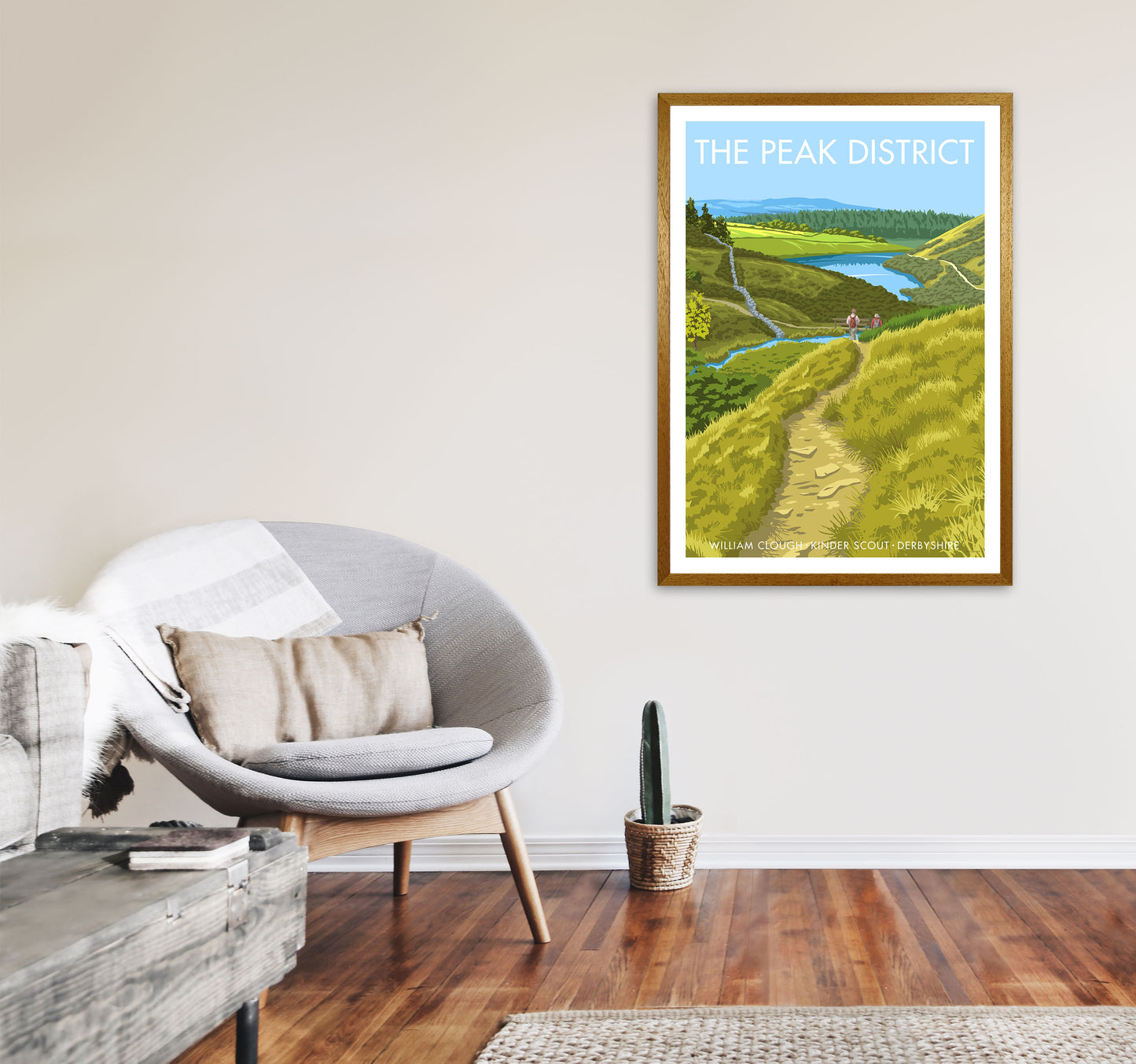 The Peak District Framed Digital Art Print by Stephen Millership A1 Print Only