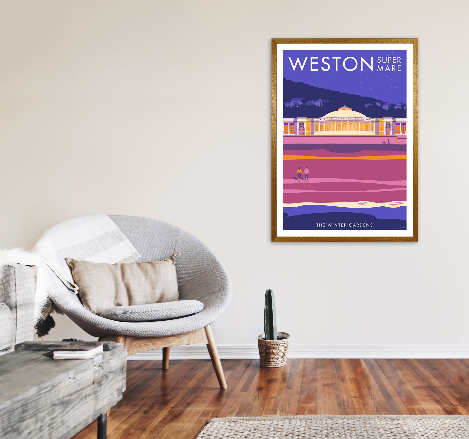 Weston-super-mare Art Print 2 by Stephen Millership A1 Print Only