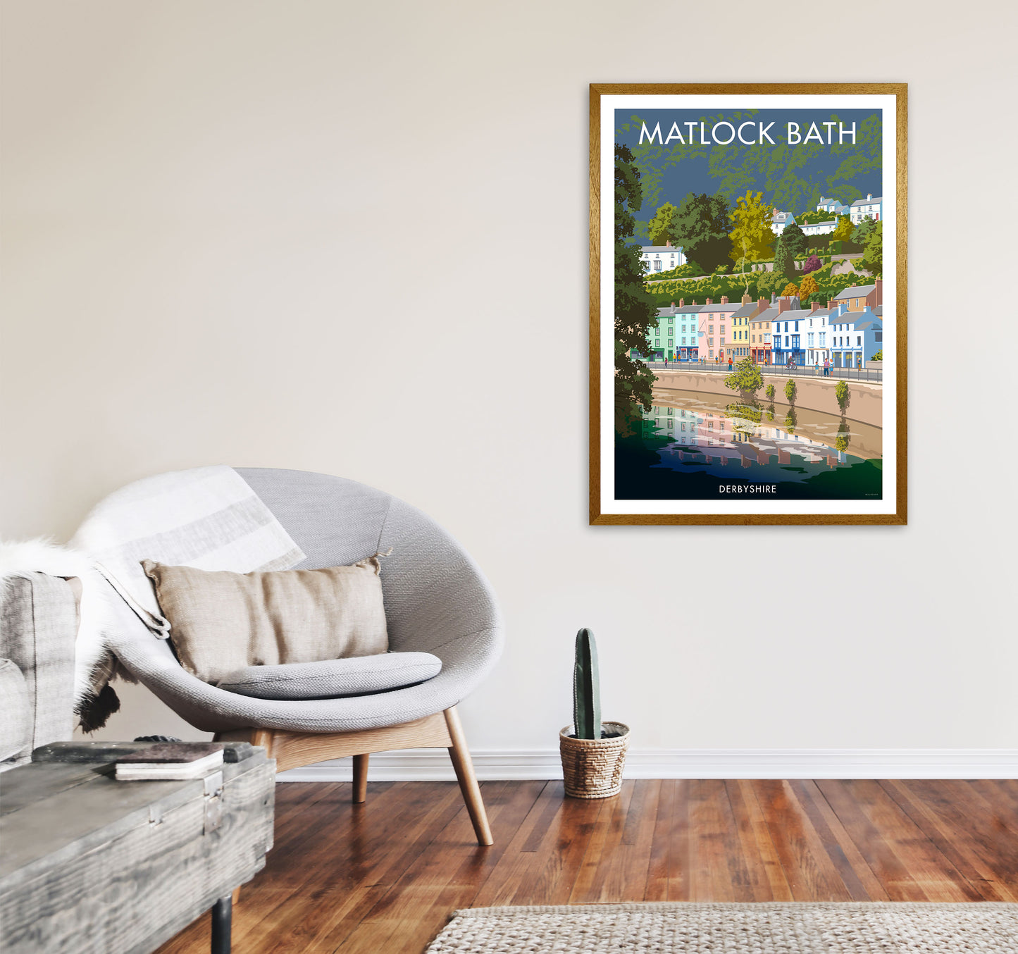 Matlock Bath Art Print by Stephen Millership A1 Print Only